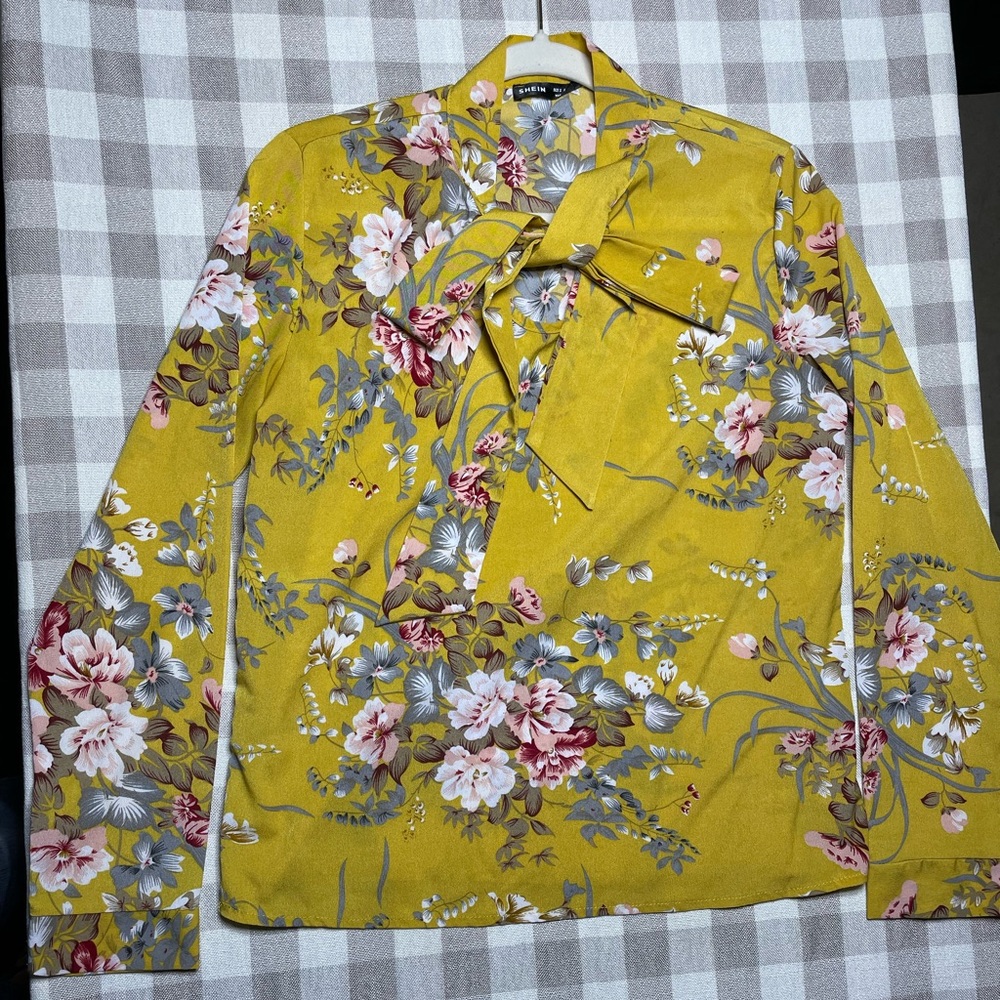 SHEIN floral blouse